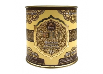 Индийская хна для бровей и биотату Grand Henna (Viva) + кокосовое масло (коричневая) 30г
