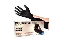 Перчатки витрил Med-Comfort , прекрасное качество по выгодной цене 375 руб.