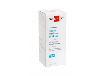 FRENCH MANICURE QUICK DRY - Кристальный закрепитель лака с эффектом сушки, 12 мл 0507
